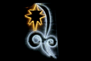 Консоль Звезда в орнаменте (теплая белая на белом) - Гельветика-Урал