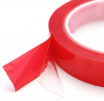 Скотч ADHESER 0.2мм*15мм*50м. (проз. акрил) тонкий - Гельветика-Урал