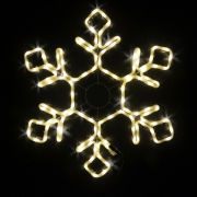 Снежинка LED 790*690мм теплая белая  с мерцающими диодами - Гельветика-Урал