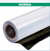 Пленка для печати NORMA 100mc  белая гл. 1,27*50м, черный клей - Гельветика-Урал