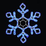 Снежинка LED 700*700мм синяя - Гельветика-Урал