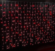 LED плей-лайт 2х3м красный/черн.пр., 850 LED, (LED-PHJL 2Х3М-R) - Гельветика-Урал