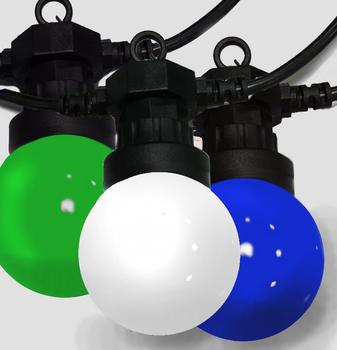 Лампа D45, 0.5W для белт лайта (LED G45-E27-45), Цветная - Гельветика-Урал