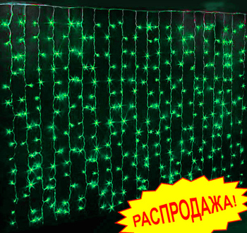 LED Плей-Лайт фиксинг LED-PHJL-2*1.5M- зеленый, черн. провод IP44 - Гельветика-Урал